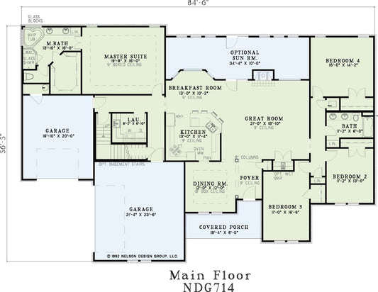 House Plan 714 Olive Street, Traditional House Plan