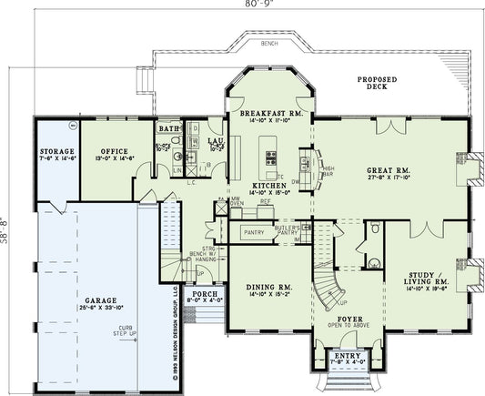 House Plan 719 Theodosia, French Classic House Plan