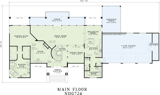 House Plan 724 Sunset Drive, Mediterranean House Plan