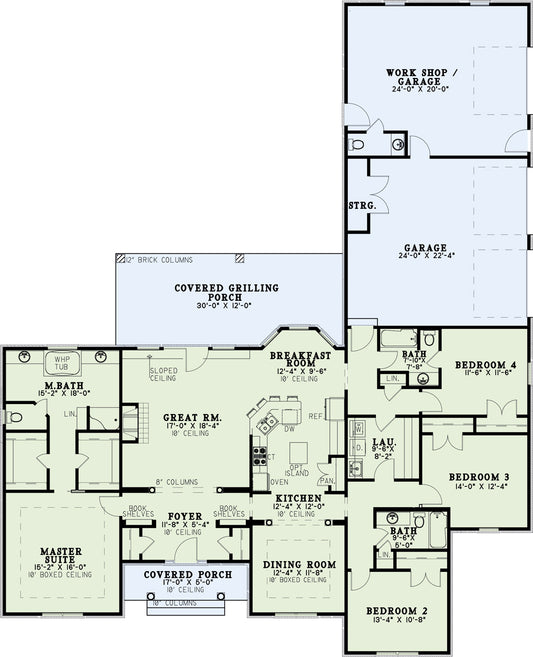 House Plan 732 Linden Avenue, Traditional House Plan