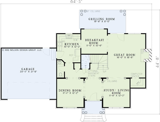 House Plan 778 Rolling Oaks Drive, Traditional House Plan
