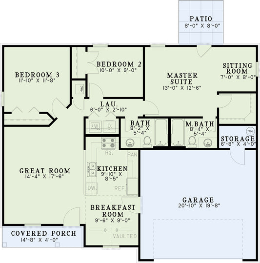 House Plan 805 Tyler Street, Affordable House Plan