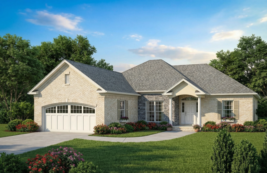 House Plan 825 Woodland Drive, Stone-And-Brick House Plan