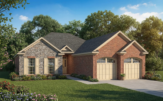 House Plan 829B Woodland Drive, Stone-And-Brick House Plan