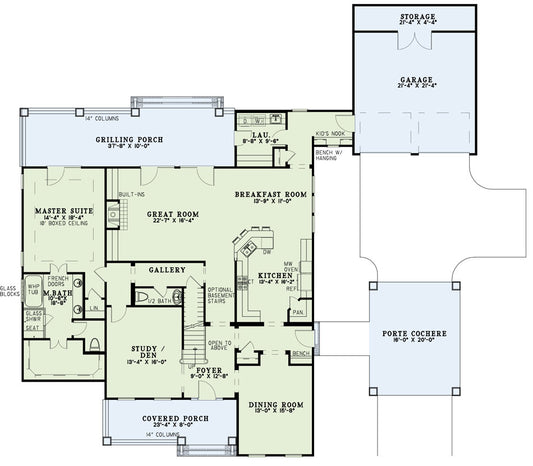 House Plan 922 Summer Avenue, Midtown Estate House Plan