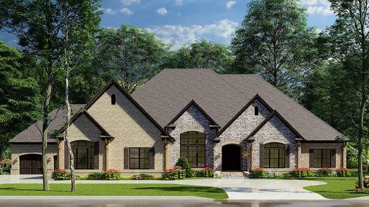 House Plan 1410 Cobblestone Drive, European House Plan
