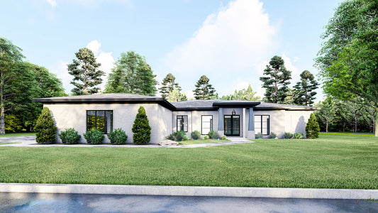 House Plan 2002 London Lane, Contemporary Modern House Plan