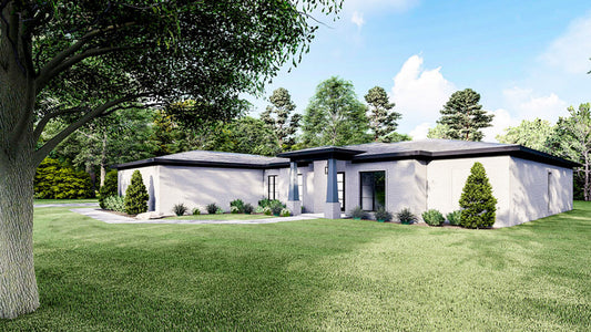 House Plan 2002 London Lane, Contemporary Modern House Plan