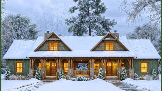 Riverbend Cabin House Plan, 5459 River Cottage Retreat