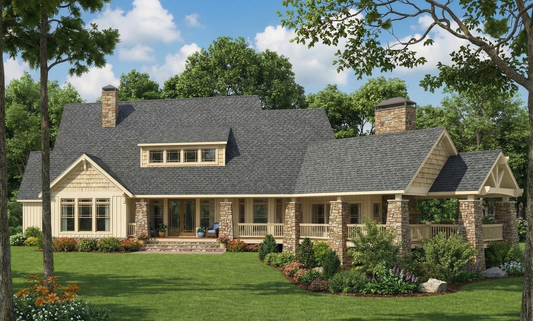 House Plan 1275 Majestic Falls, Rustic House Plan