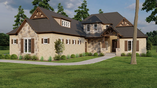 House Plan 1616 Aspen Manor, Rustic House Plan