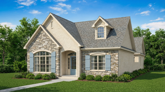 House Plan 987B Belmont Avenue, Stone-And-Brick House Plan