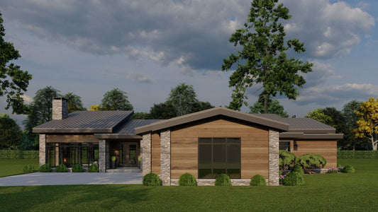 House Plan 5491 Alpine Retreat, Modern House Plan