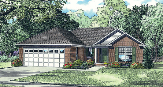 House Plan 166 Blanche Cove, Traditional House Plan
