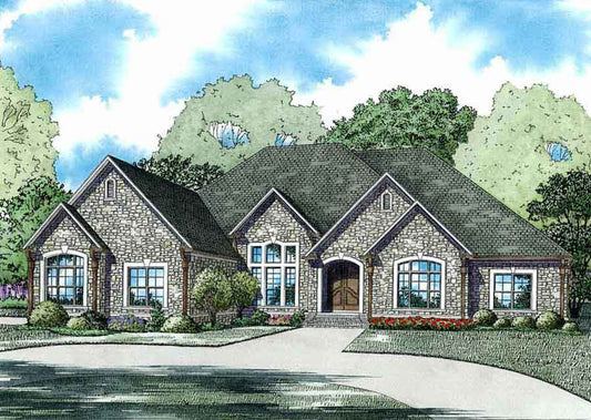 House Plan 1373 Jean Baptiste, European House Plan