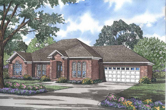 House Plan 381 Hickory Place, French Traditional House Plan