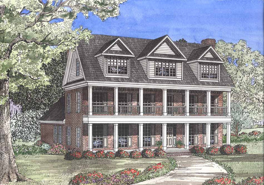 House Plan 603 Autumn Drive, Colonial Classical Federal House Plan
