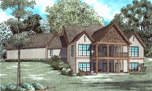 House Plan 1496 Dellwood Drive, Rustic House Plan