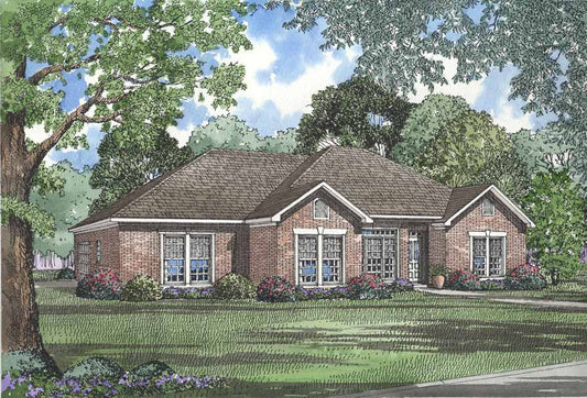 House Plan 543 Belmont Avenue, Traditional House Plan - Nelson Design Group