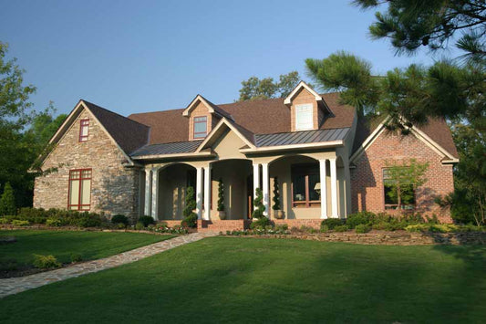 House Plan 1401 Eudocia, Stone-And-Brick House Plan - Nelson Design Group