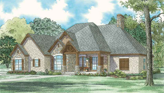 House Plan 5026 Cedar Mountain, Craftsman Bungalow House Plan