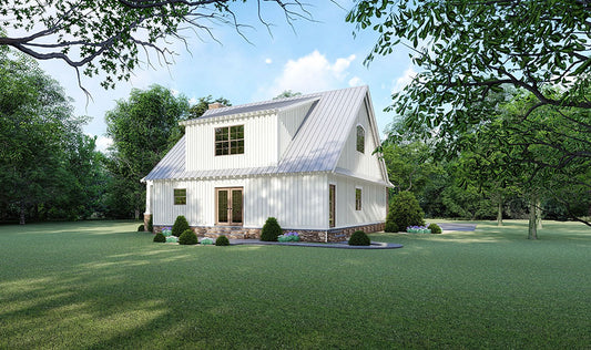 House Plan 5204 Oakleaf Cottage, Country Home House Plan