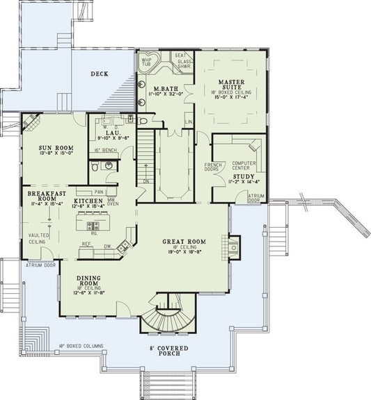 House Plan 217 Olive Street, Country Home House Plan