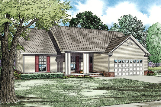 House Plan 113-1B Chestnut Lane, Affordable House Plan