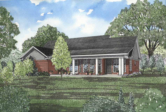 House Plan 113-1 Chestnut Lane, Affordable House Plan