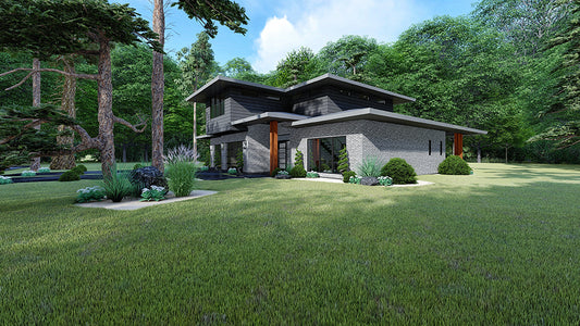 House Plan 1052 Clearview Drive, Contemporary Modern House Plan
