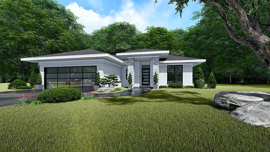 House Plan 5226 Jasmine Manor, Contemporary Modern House Plan