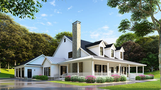 House Plan 1379 Oak Forest, Farmhouse House Plan