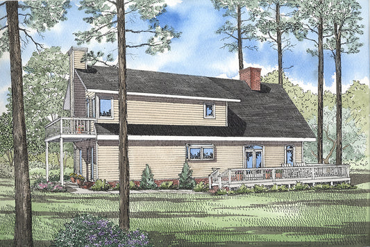 House Plan 173 Waterfront Cove, Waterfront House Plan