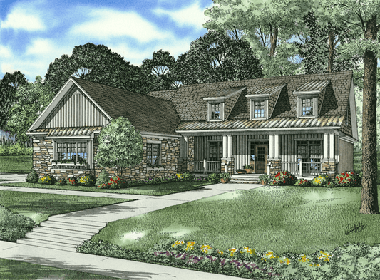 House Plan 982 Caroline Drive, Heritage House Plan