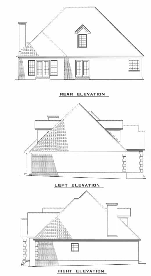 House Plan 346 Hickory Place, French Traditional House Plan