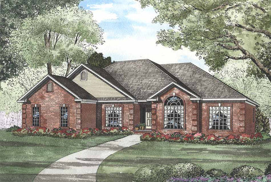 House Plan 517 Belmont Avenue, French Traditional House Plan