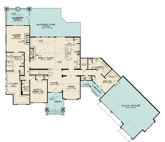 House Plan 1043 Tahoe Park, Farmhouse House Plan