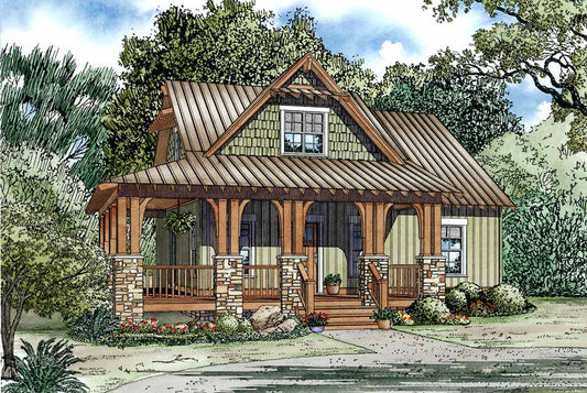 House Plan 1323 Crystal Falls, Riverbend House Plan
