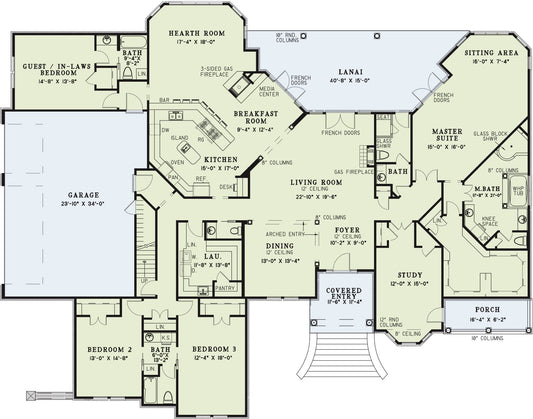 House Plan 1229 Dogwood Avenue, Traditional House Plan