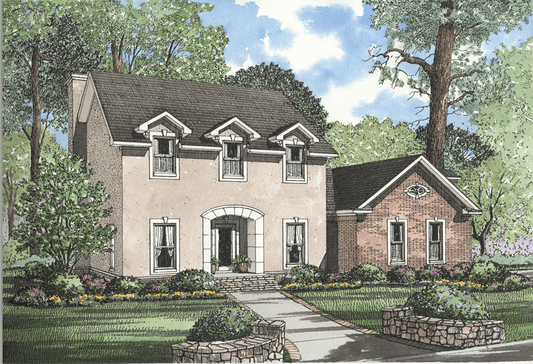 House Plan 329 Olive Street, French Traditional House Plan