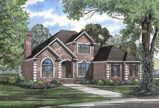 House Plan 348 Willow Lane, French Traditional House Plan