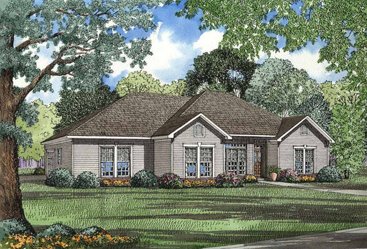 House Plan 365B Spruce Street, Traditional House Plan