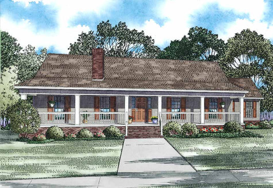 House Plan 1367 Mulberry, Country House Home Plan