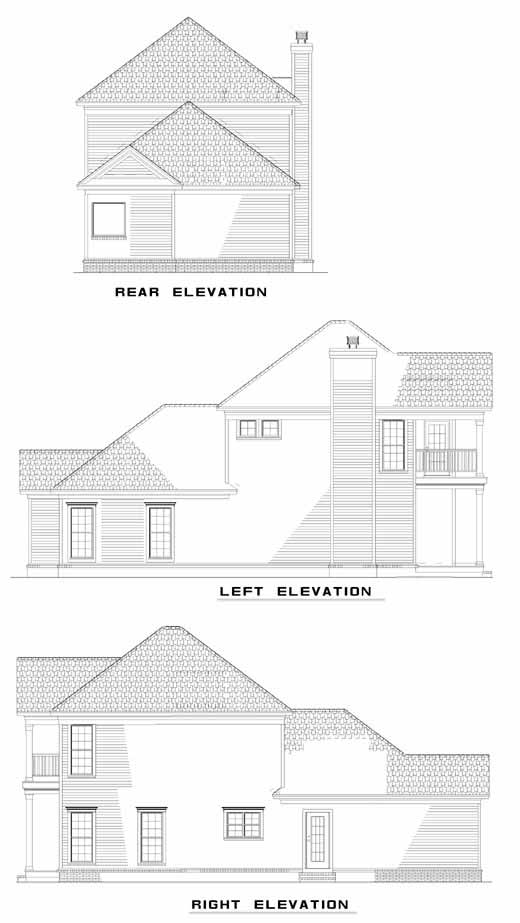 House Plan 445 Quail Drive, Classical House Plan