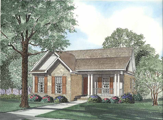 House Plan 447 Maple Street, Traditional House Plan