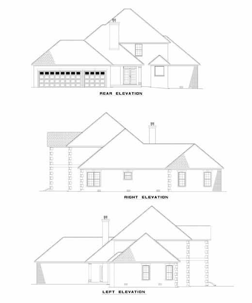 House Plan 482 Dogwood Avenue, French Classic House Plan
