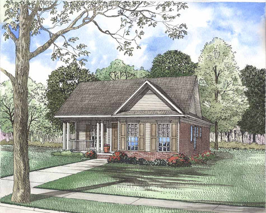 House Plan 499 Fir Street, Traditional House Plan