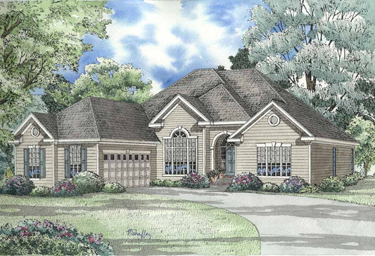House Plan 549B Madison Drive, French Traditional House Plan