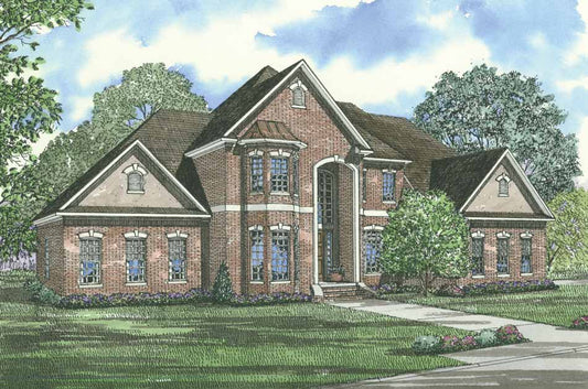 House Plan 584 Hickory Place, European Home Plan