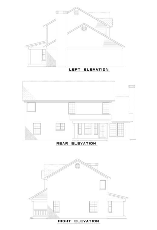 House Plan 689 Cottonwood Drive, Classical House Plan
